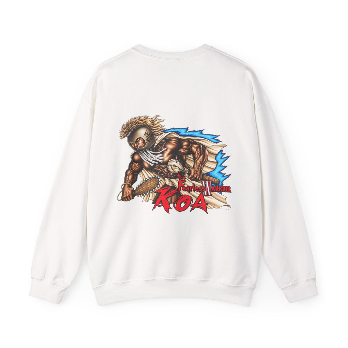 Hawaiian Strength The Fearless Warrior Koa Unisex Heavy Blend™ Crewneck Sweatshirt