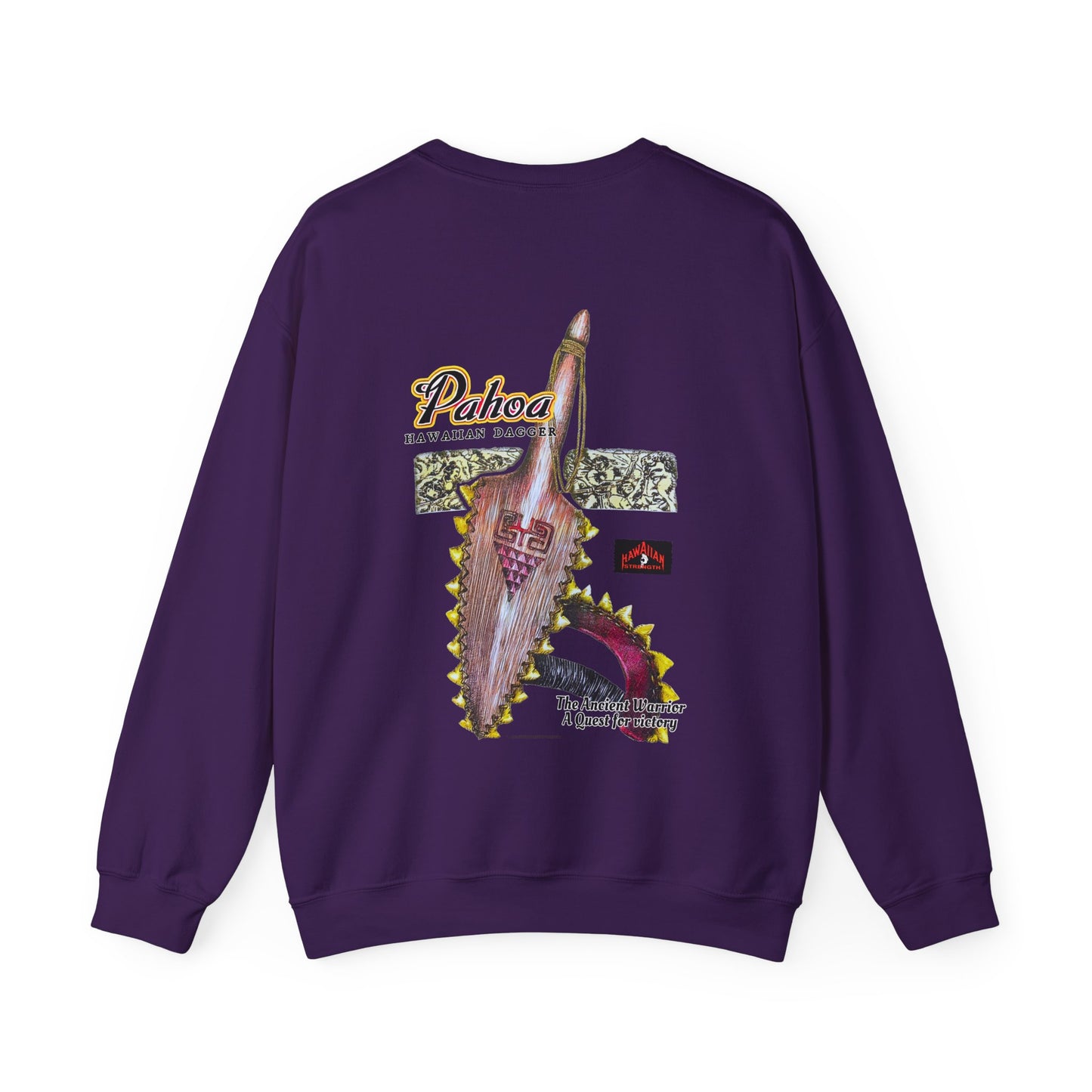 Hawaiian Strength Pahoa Hawaiian Dagger Vintage 90s Design New Unisex Heavy Blend™ Crewneck Sweatshirt