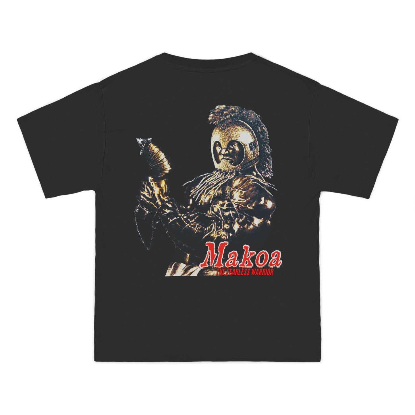 Hawaiian Strength Makoa The Fearless Warrior Vintage Design 90s New Print Beefy-T®  Short-Sleeve T-Shirt