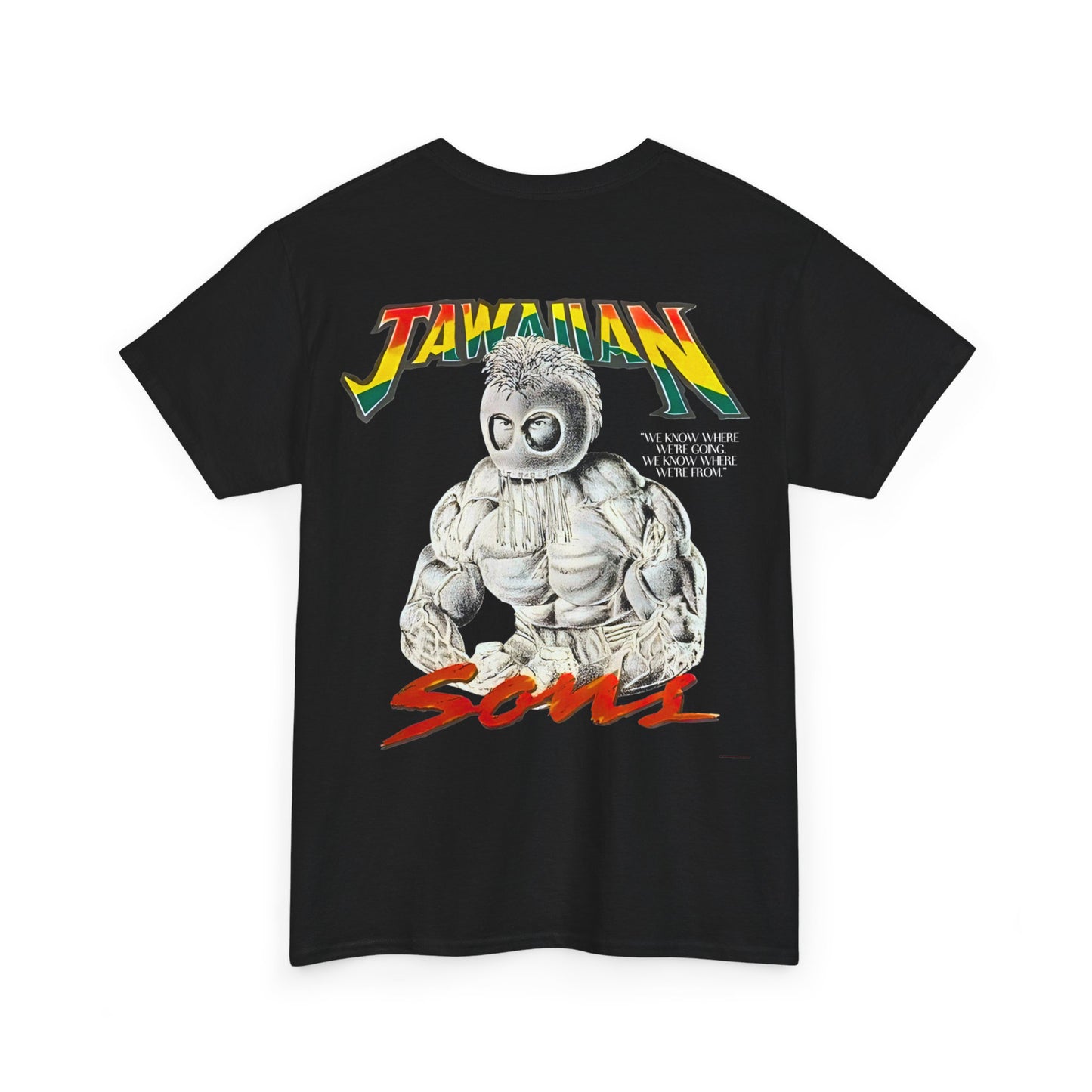 Jawaiian Strenght Jawaiian Sons Vintage Design 90s New Print T-shirt Unisex Heavy Cotton Tee