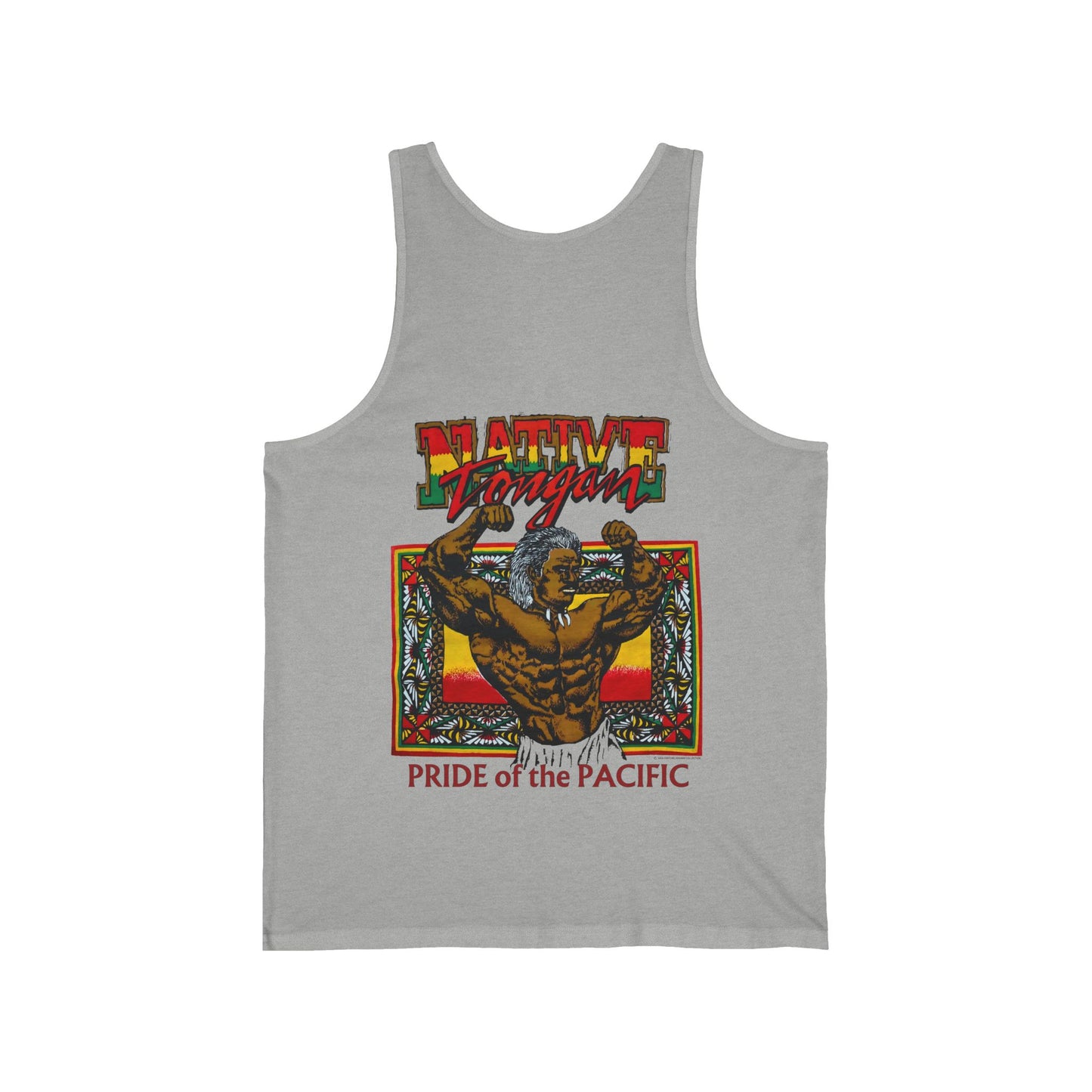 Local Strength Native Tongan Pride of the Pacific Vintage Designs 90s New Print Unisex Jersey Tank