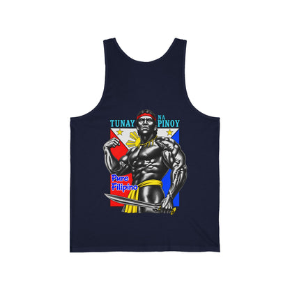 Filipino Strength Tunay na Pinoy Pure Filipino Unisex Jersey Tank
