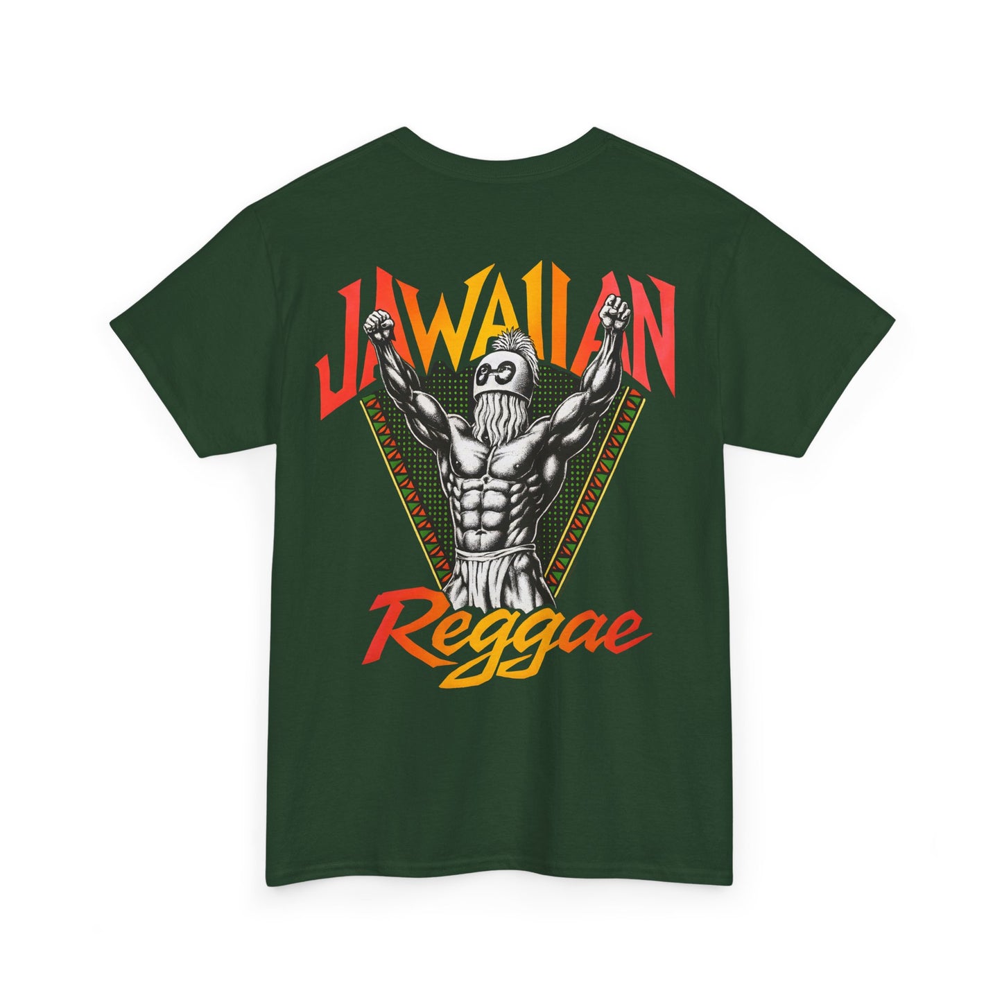 Jawaiian Strength Jawaiian Reggae Vintage Design 90s New Print Unisex Heavy Cotton Tee