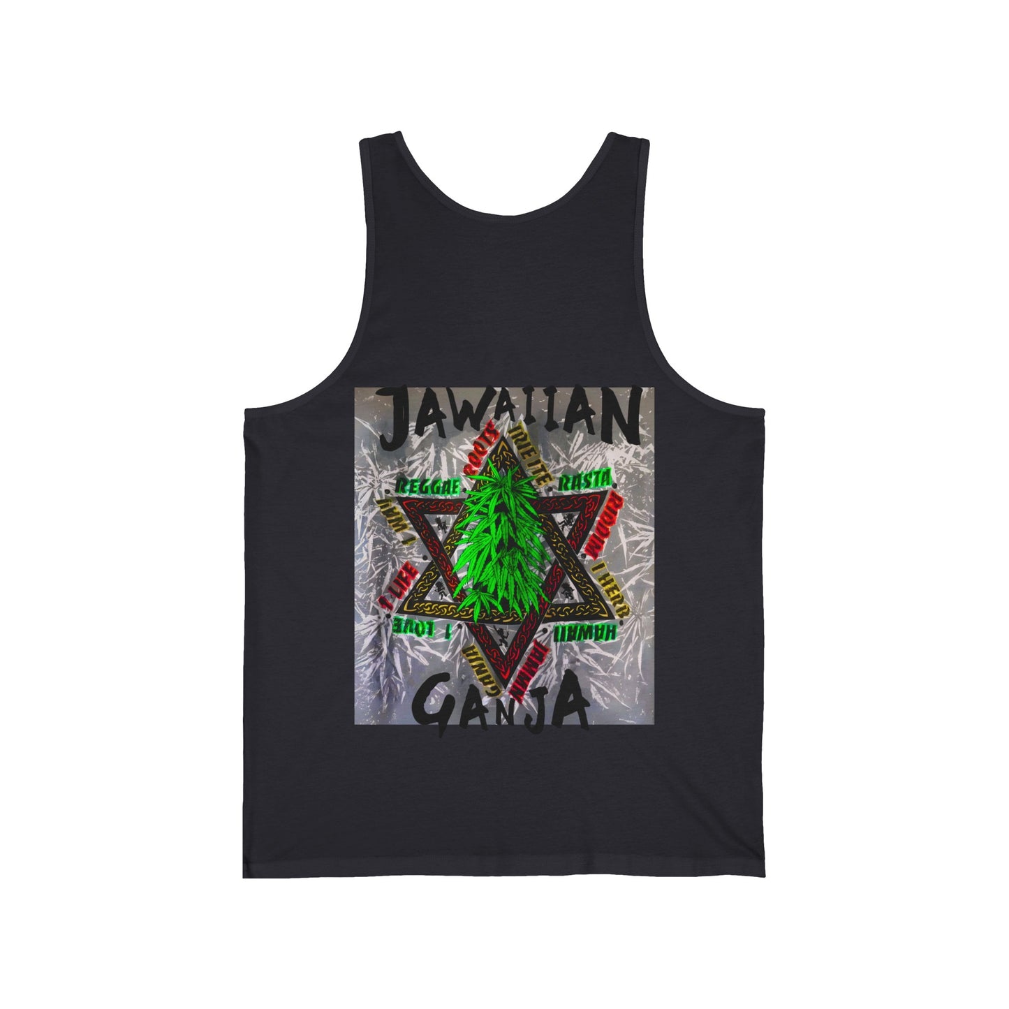 Jawaiian Strength Jawaiian Ganja Vintage Design 90s New Print Unisex Jersey Tank