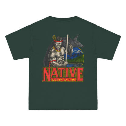Samoan Strength Native Samoan Vintage 90s Design New Print Beefy-T®  Short-Sleeve T-Shirt