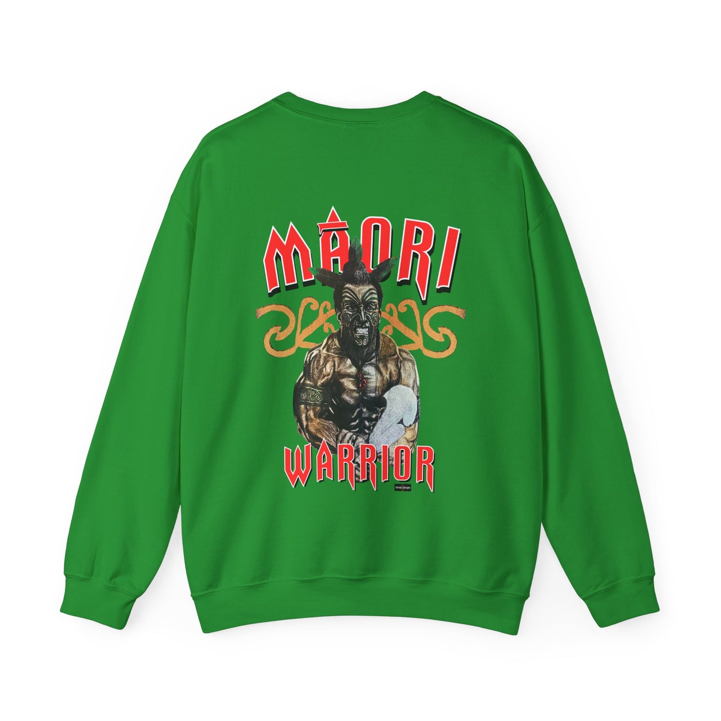 Local Strength Maori Warrior Vintage Design 90s New Print Unisex Heavy Blend™ Crewneck Sweatshirt