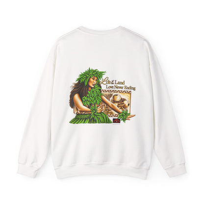 Hawaiian Strength Life of the Land Love Never Ending Unisex Heavy Blend™ Crewneck Sweatshirt