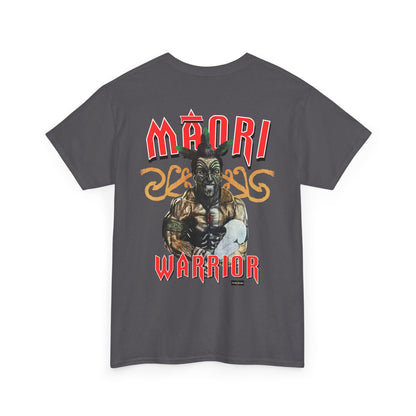 Local Strength Maori Warrior Vintage Design 90s New Print Unisex Heavy Cotton Tee