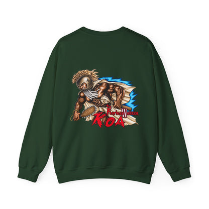 Hawaiian Strength The Fearless Warrior Koa Unisex Heavy Blend™ Crewneck Sweatshirt