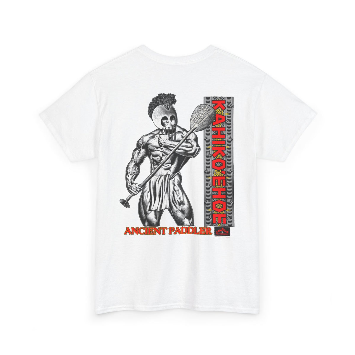 Hawaiian Strength Ancient Paddler T-shirt Unisex Heavy Cotton Tee