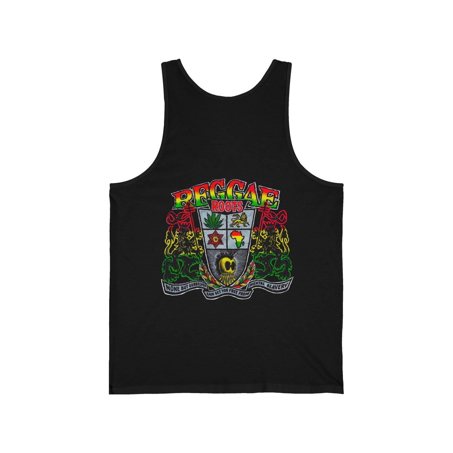 Hawaiian Strength Reggae Roots None But Ourselves Can Set You Free From Mental Slavery Vintage Design 90s New Print Unisex Jersey Tank