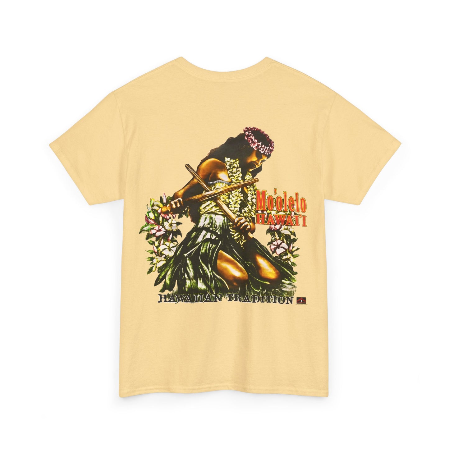 Hawaiian Strength Hawaiian Tradition Mo'olelo Hawai'i Vintage Design 90s New Print T-shirt Unisex Heavy Cotton Tee