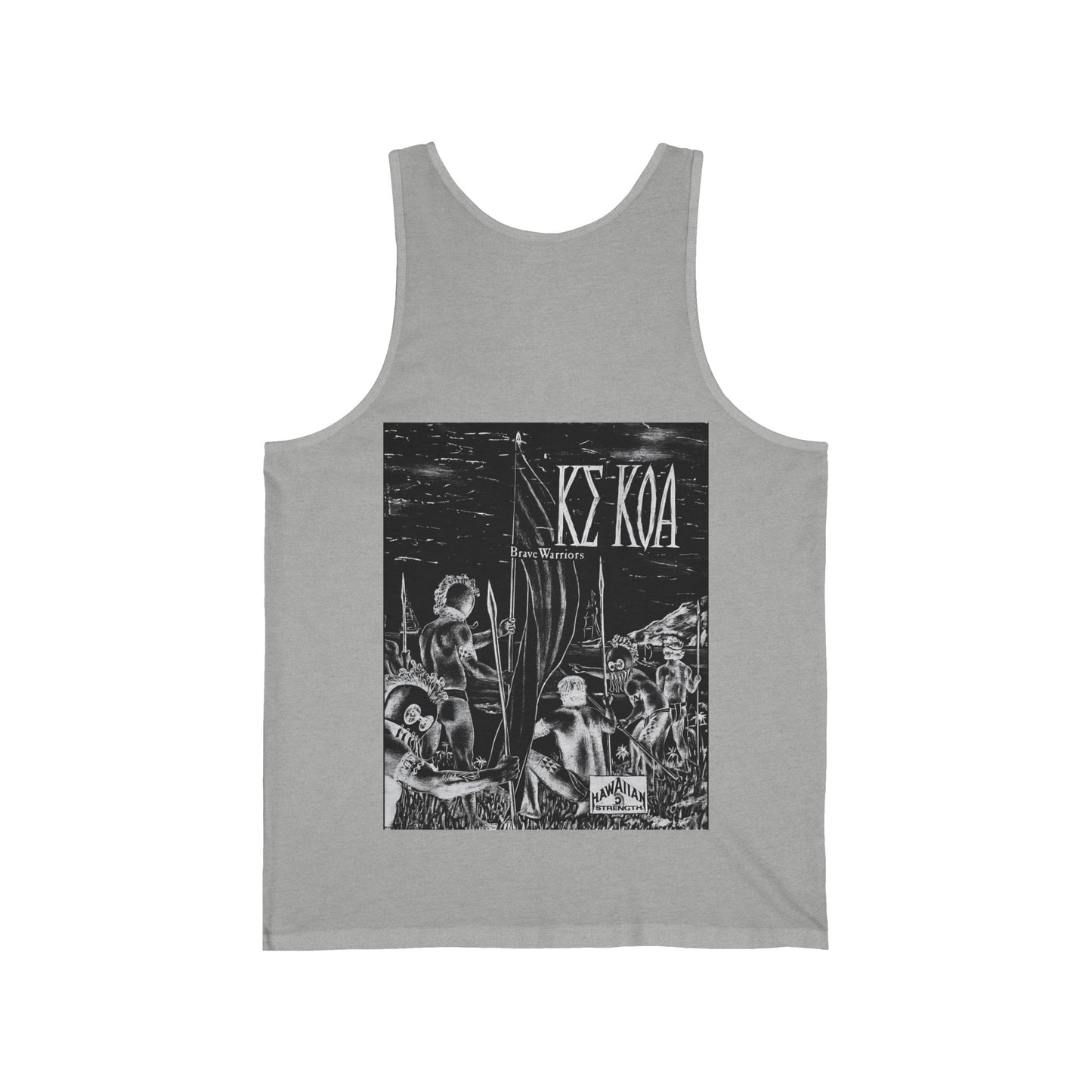 Hawaiian Strength Brave Warriors Ke Koa Vintage Design 90s New Print Unisex Jersey Tank