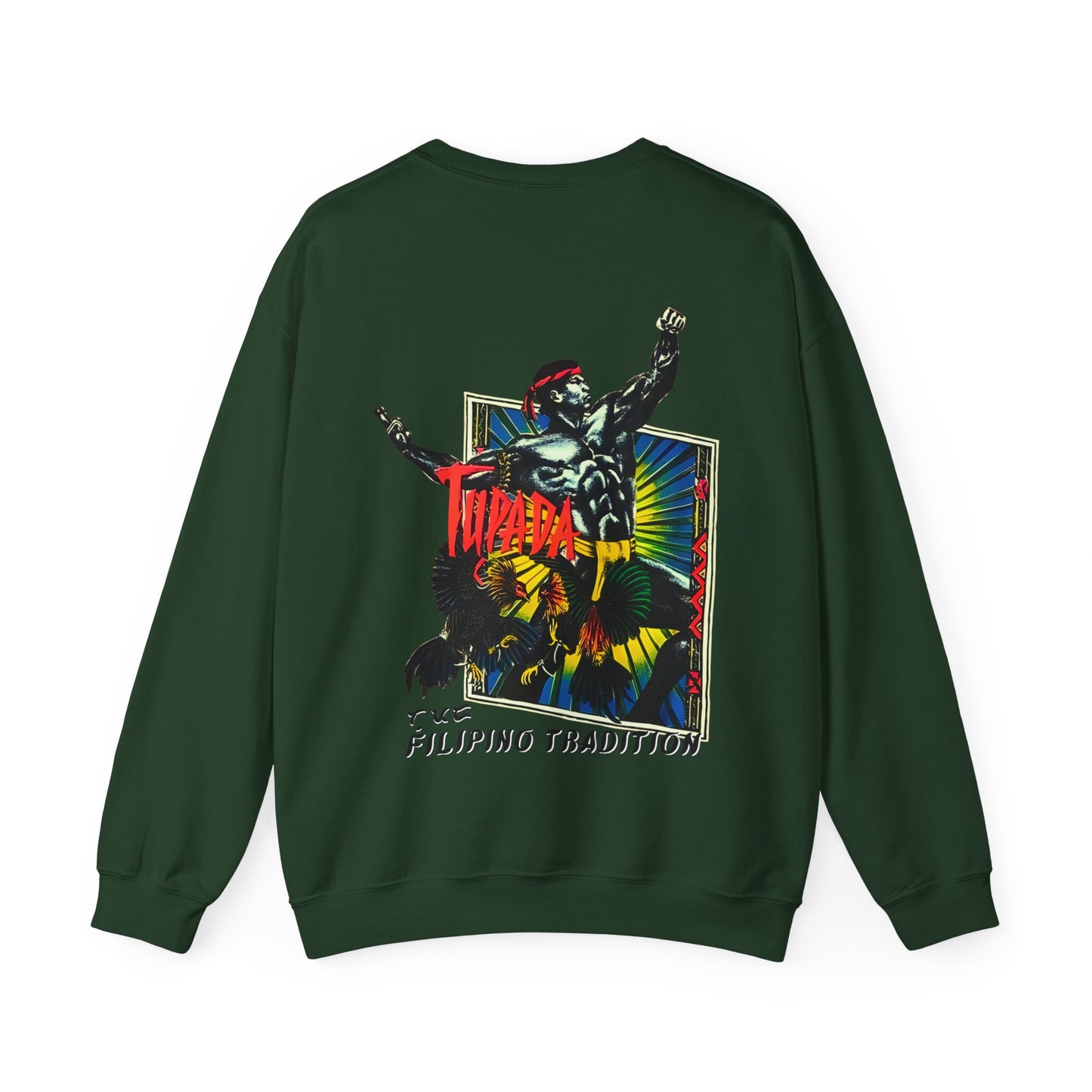 Filipino Strength Tupada Filipino Tradition Vintage Design 90s New Print Unisex Heavy Blend™ Crewneck Sweatshirt