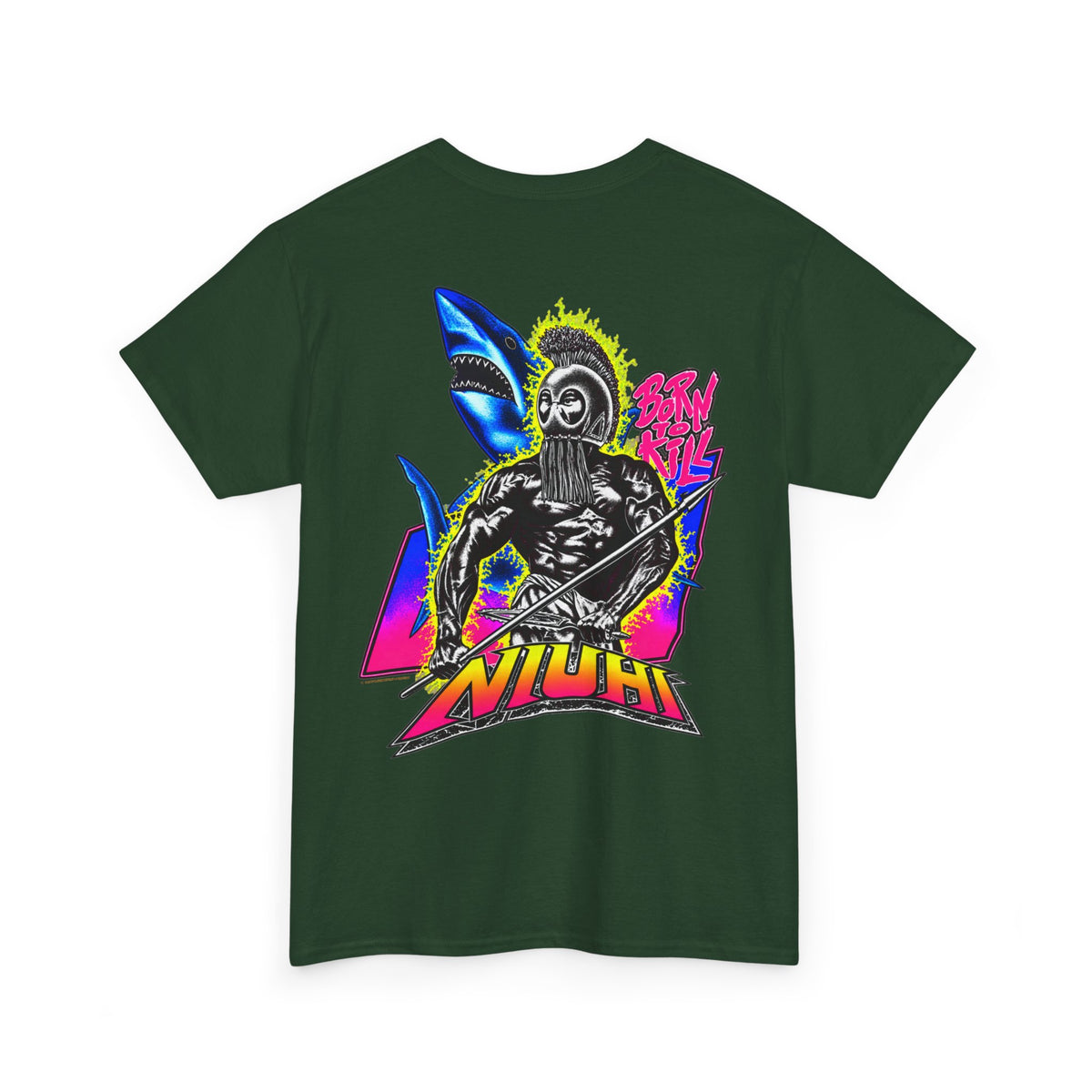 Hawaiian Strength Niuhi Born To Kill T-shirt Unisex Heavy Cotton Tee