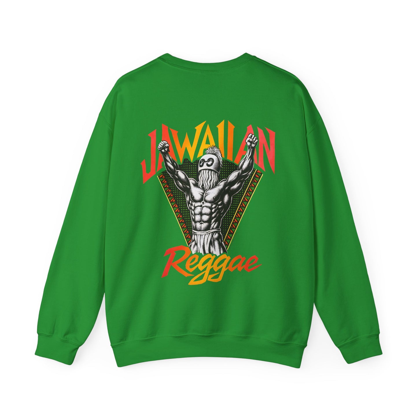 Jawaiian Strength Jawaiian Reggae Vintage Designs 90s New Print Unisex Heavy Blend™ Crewneck Sweatshirt