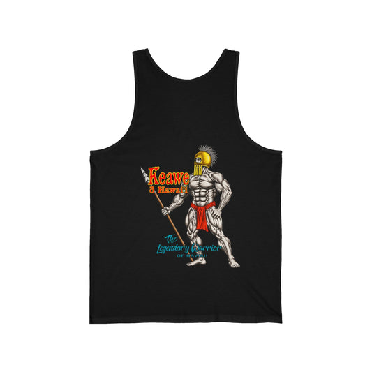 Hawaiian Strength Keawe o Hawaii The Legendary Warrior of Hawaii Unisex Jersey Tank