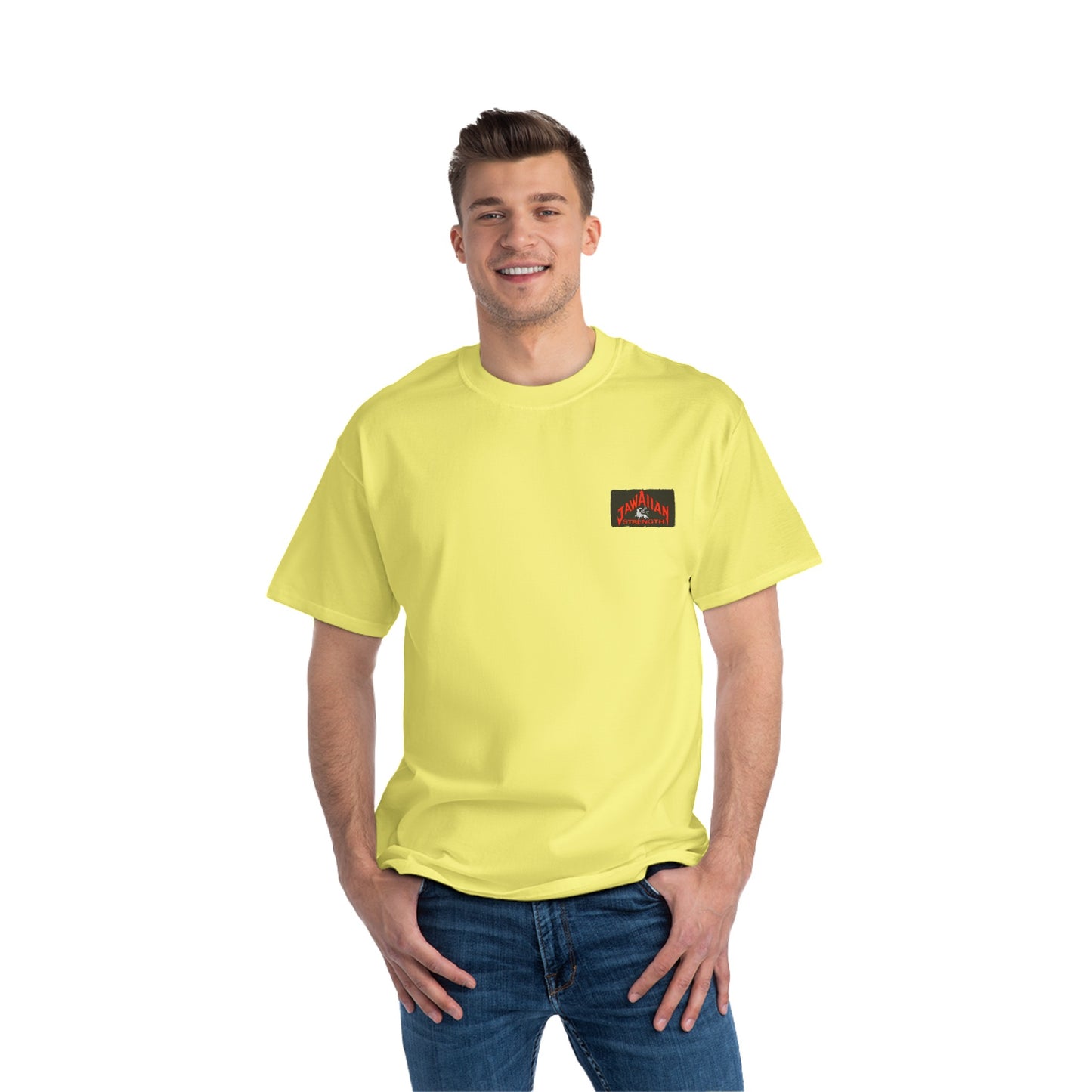 Jawaiian Strength Tuff Enough Vintage Design 90s New Print Beefy-T®  Short-Sleeve T-Shirt