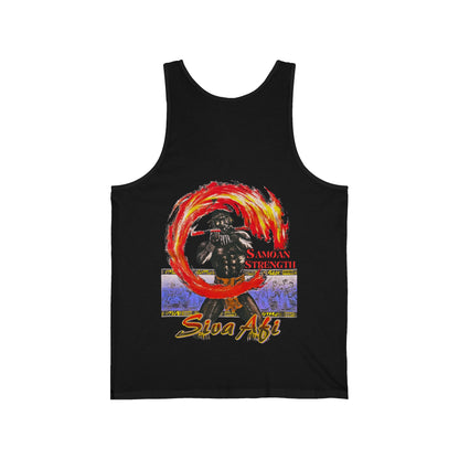 Samoan Strength Siva Afi Vintage Design 90s New Print Unisex Jersey Tank