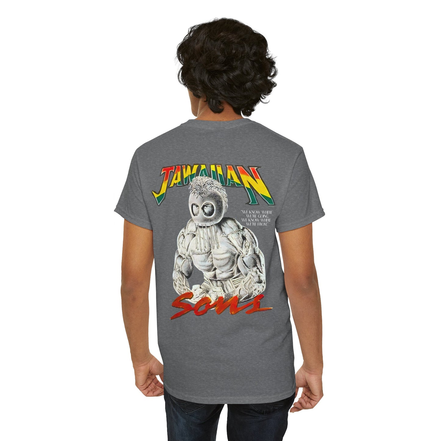 Jawaiian Strenght Jawaiian Sons Vintage Design 90s New Print T-shirt Unisex Heavy Cotton Tee