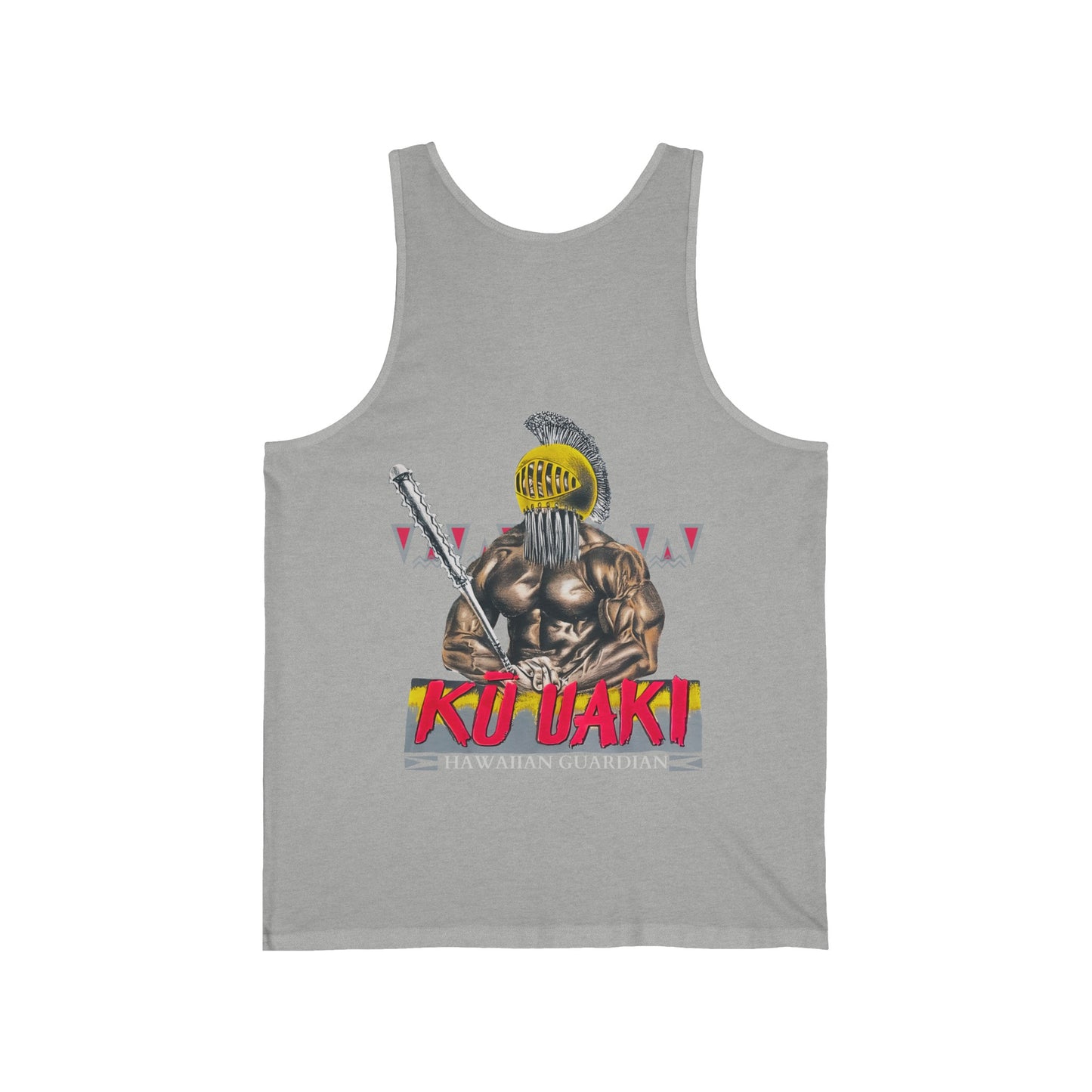 Hawaiian Strength Hawaiian Guardian Ku Uaki Vintage Design 90s New Print Unisex Jersey Tank