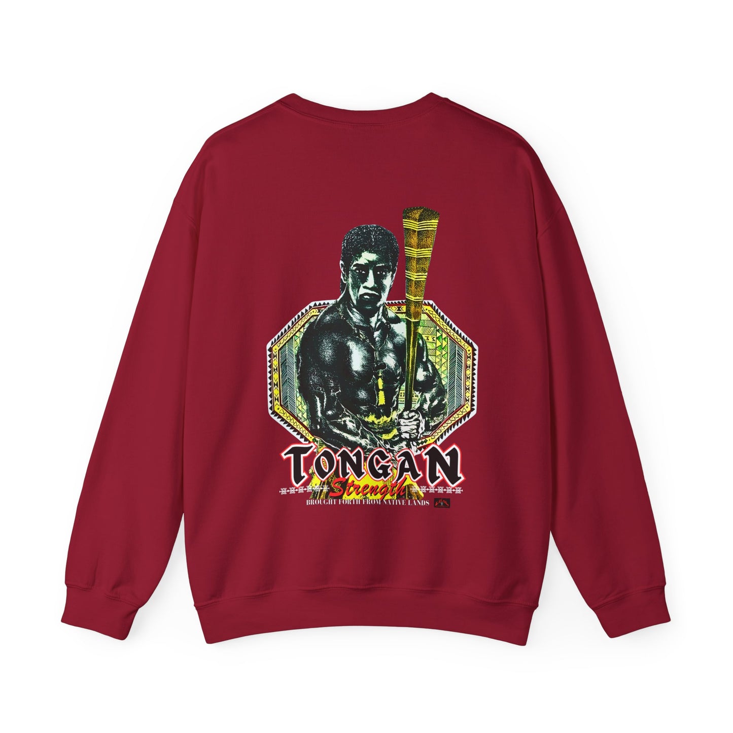 Local Strength Tongan Strength Brought Forth From Native Lands Vintage Design 90s New Print Unisex Heavy Blend™ Crewneck Sweatshirt