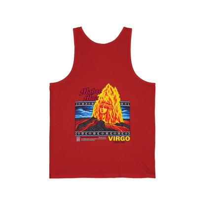 Hawaiian Strength Mahoe Mua Virgo Virgin Pele Unisex Jersey Tank