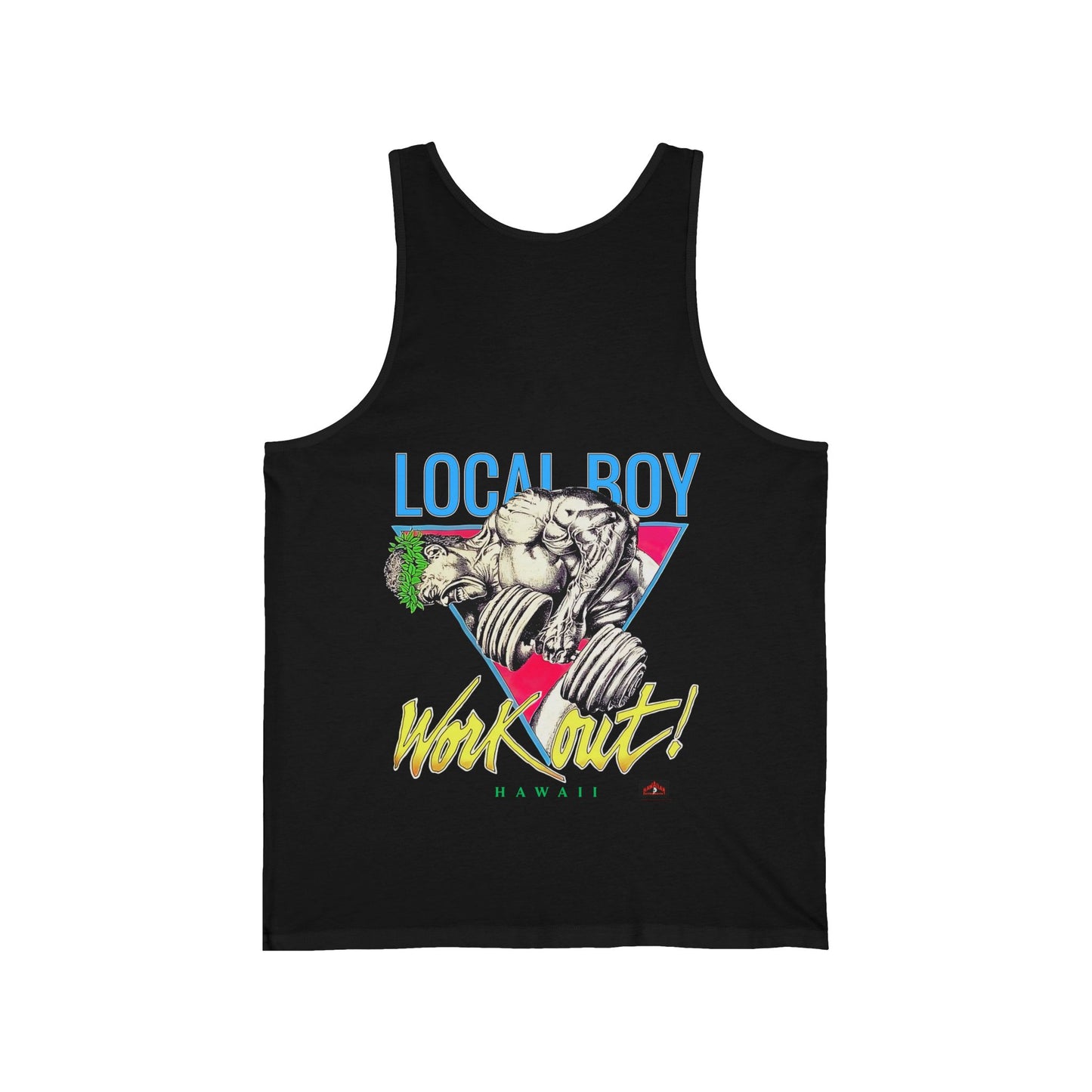 Hawaiian Strength Local Boy Work Out Hawaii Vintage 90s Design New Print Unisex Jersey Tank