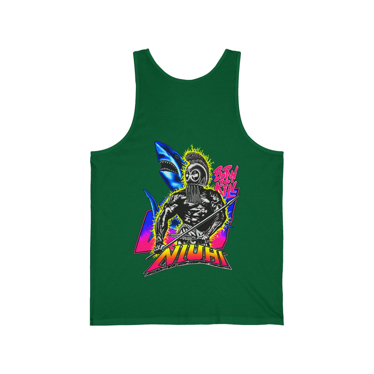 Hawaiian Strength Niuhi Born To Kill Unisex Jersey Tank