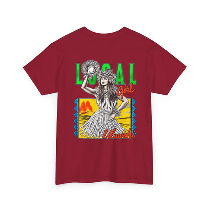 Hawaiian Strength Local Girl Uluwehi Unisex Heavy Cotton Tee