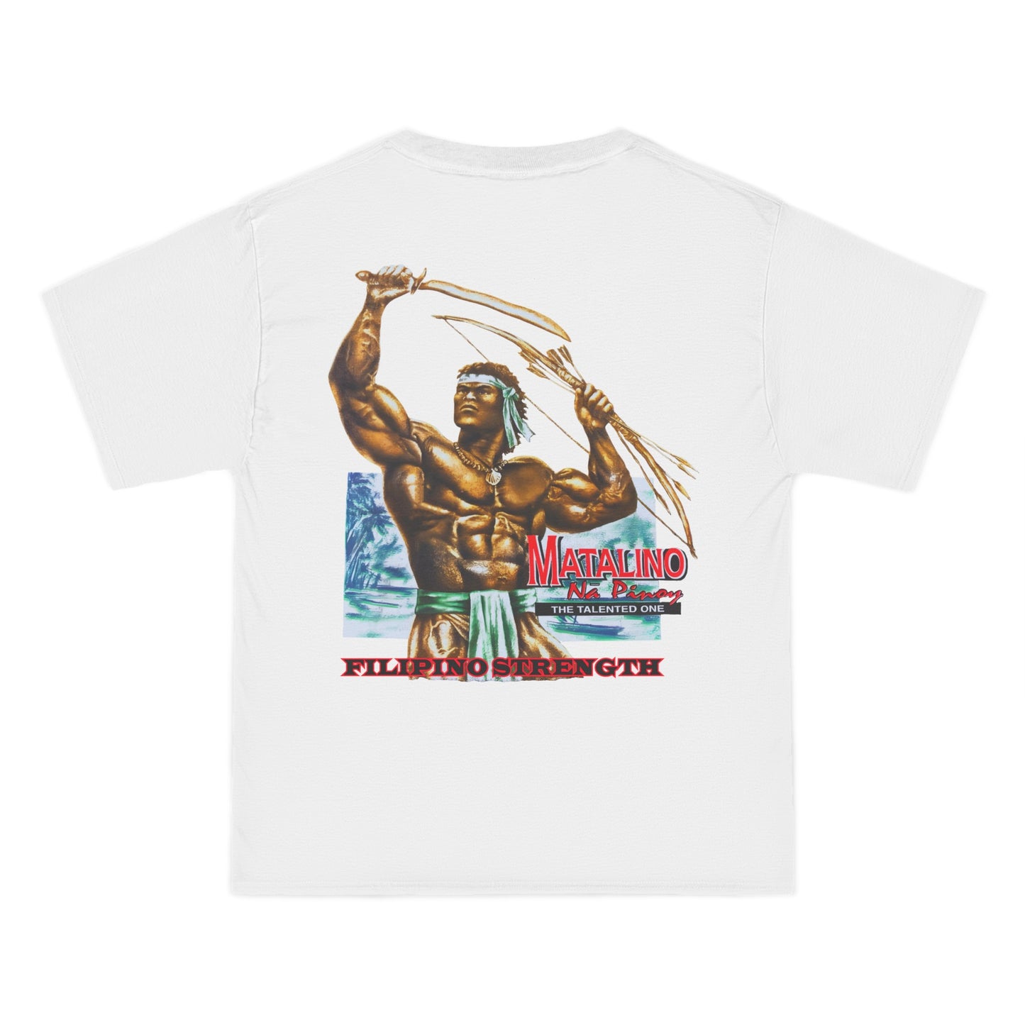 Filipino Strength Matalino Na Pinoy The Talented One Vintage Design 90s New Print Beefy-T®  Short-Sleeve T-Shirt