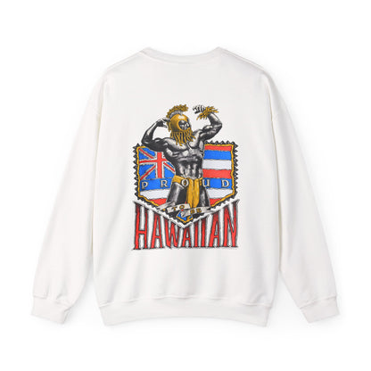 Hawaiian Strength Proud To Be Hawaiian Vintage Design 90s New Print Unisex Heavy Blend™ Crewneck Sweatshirt
