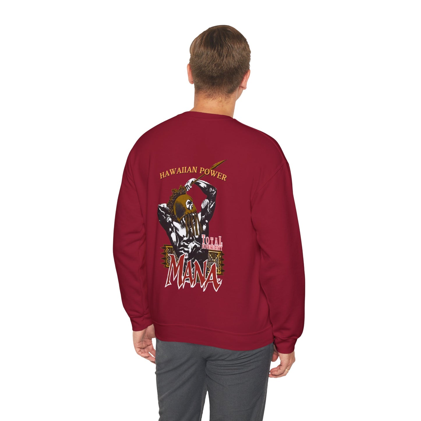 Hawaiian Strength Hawaiian Power Mana Total Sovereignty Vintage Design 90s New Print Unisex Heavy Blend™ Crewneck Sweatshirt