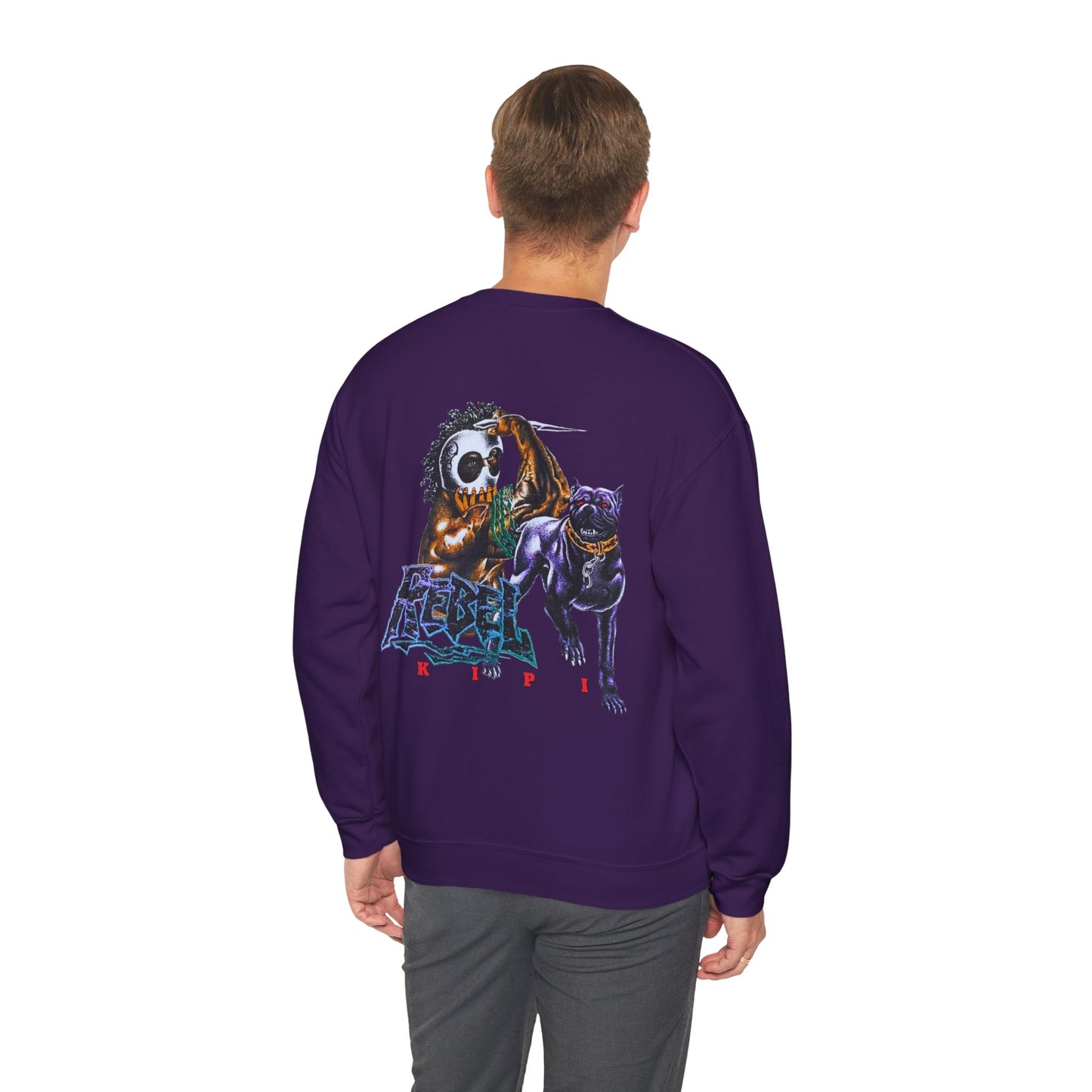 Hawaiian Strength Rebel Kipi Vintage Design 90s New Print Unisex Heavy Blend™ Crewneck Sweatshirt