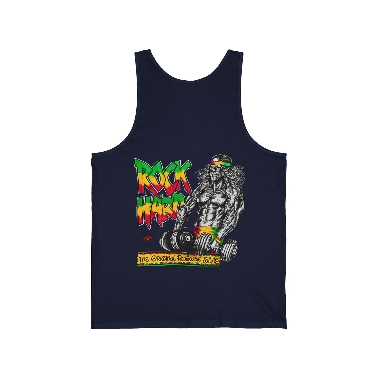 Jawaiian Strength Rock Hard The Original Reggae Style Vintage 90s Design New Print Unisex Jersey Tank