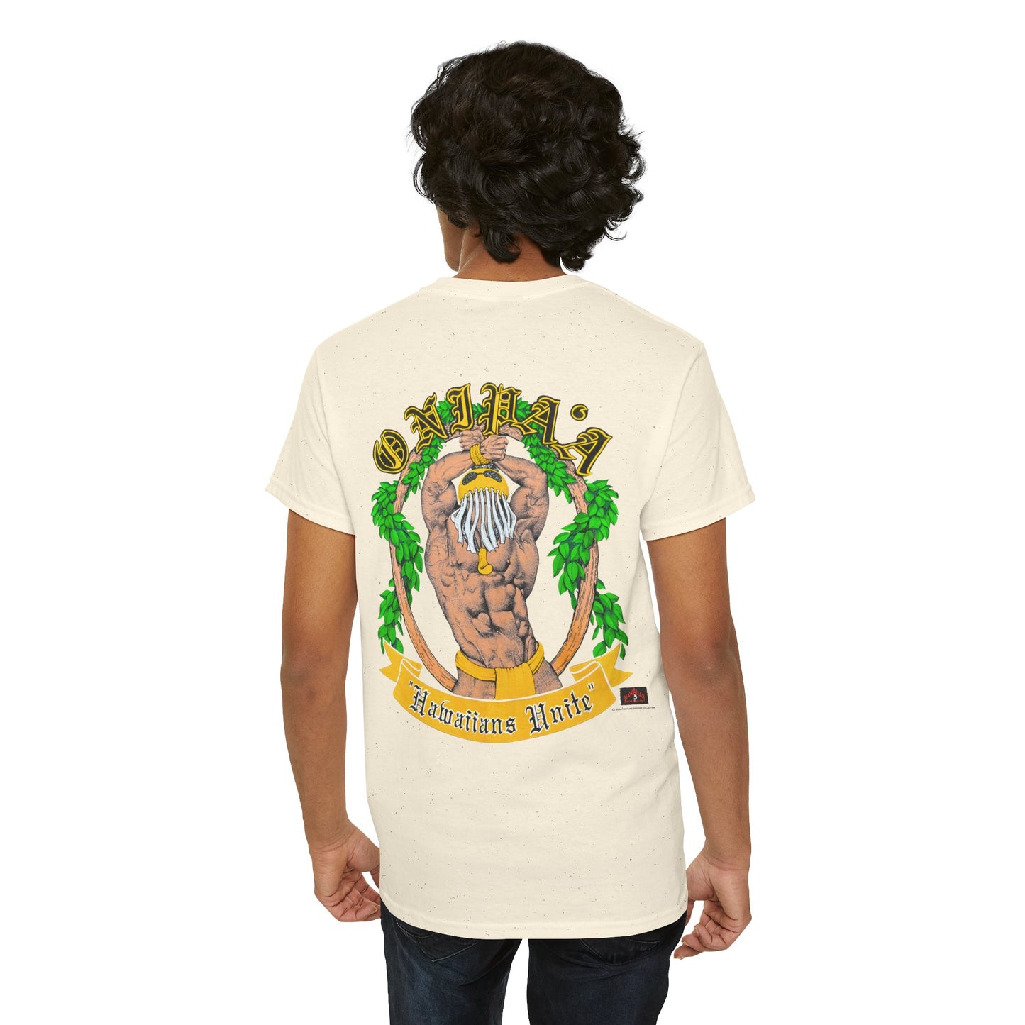 Hawaiian Strength Onipa'a Hawaiians Unite Vintage Design 90s New Print Unisex Heavy Cotton Tee