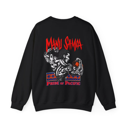 Samoan Strength Manu Samoa Pride of Pacific Unisex Heavy Blend™ Crewneck Sweatshirt