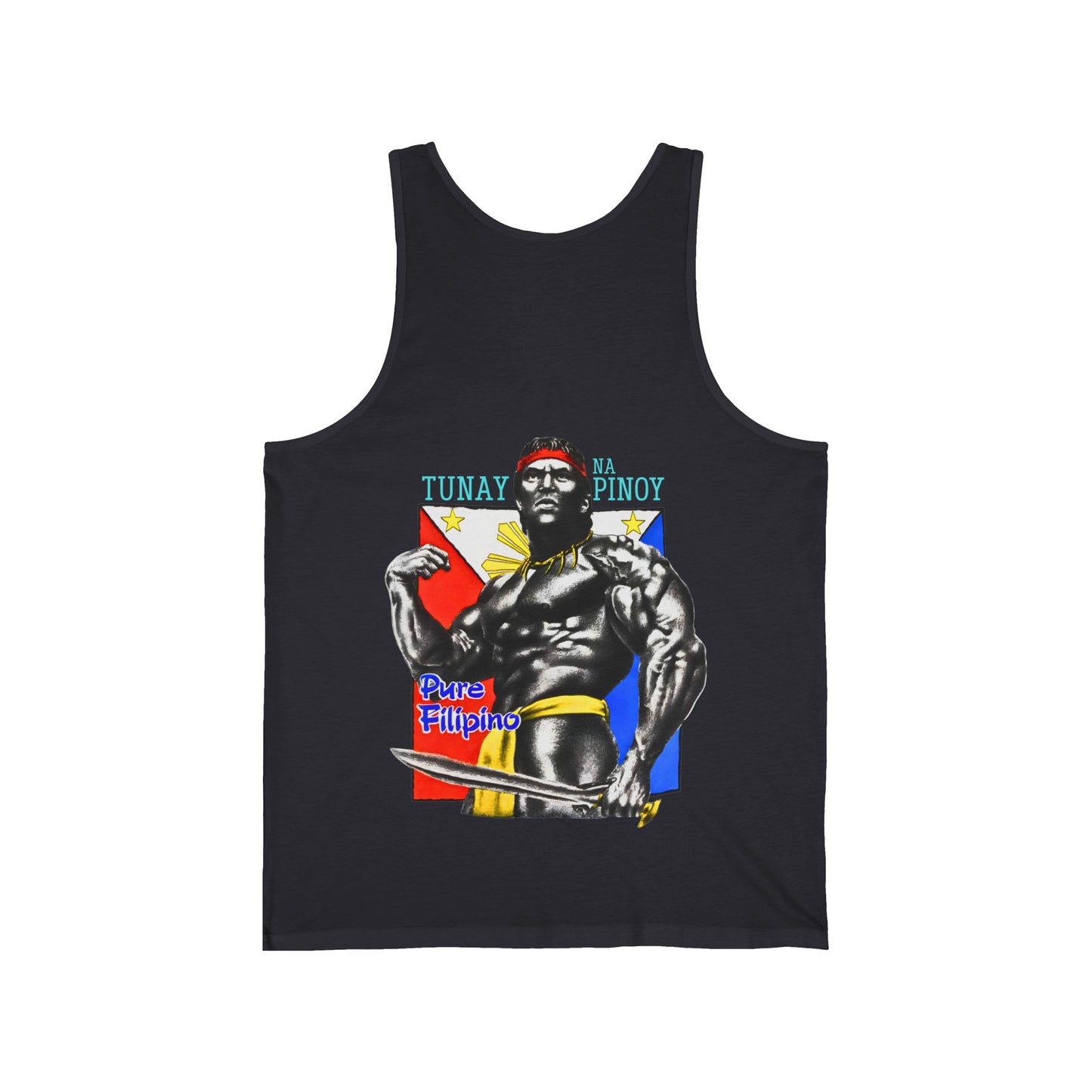 Filipino Strength Tunay Na Pinoy Pure Filipino Vintage Design 90s New Print Unisex Jersey Tank