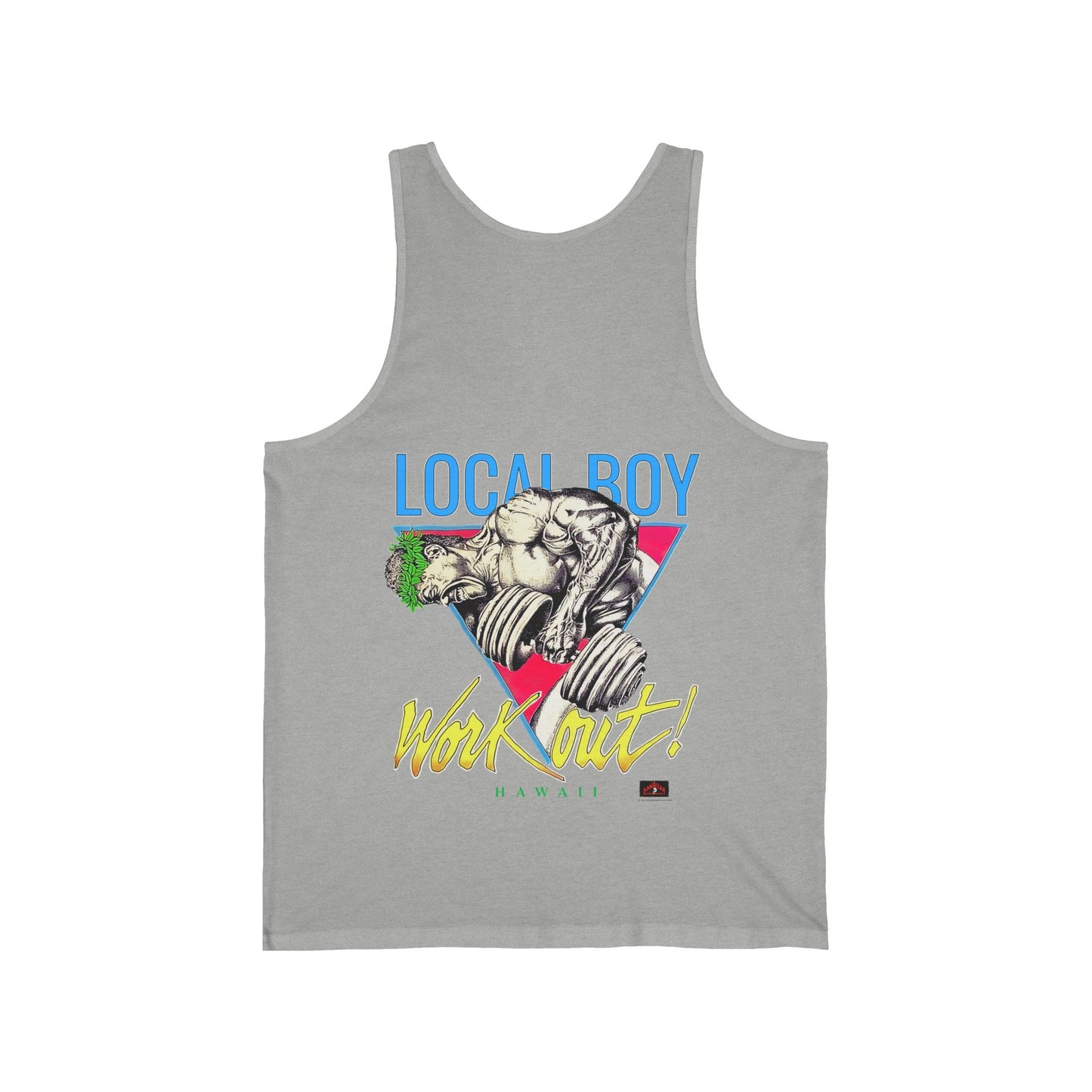 Hawaiian Strength Local Boy Work Out Hawaii Vintage 90s Design New Print Unisex Jersey Tank