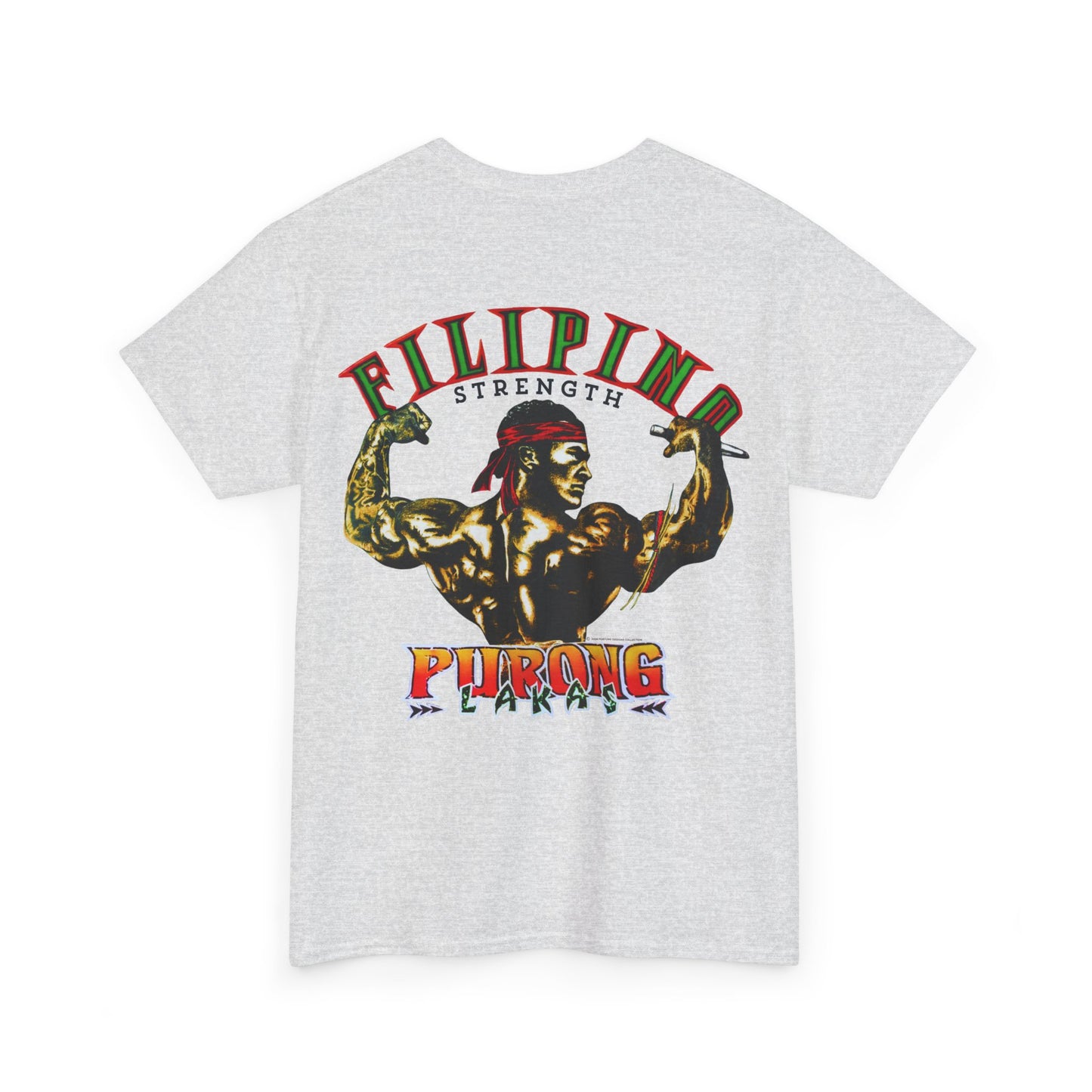 Filipino Strength Purong Lakas Vintage Design 90s New Print T-shirt Unisex Heavy Cotton Tee