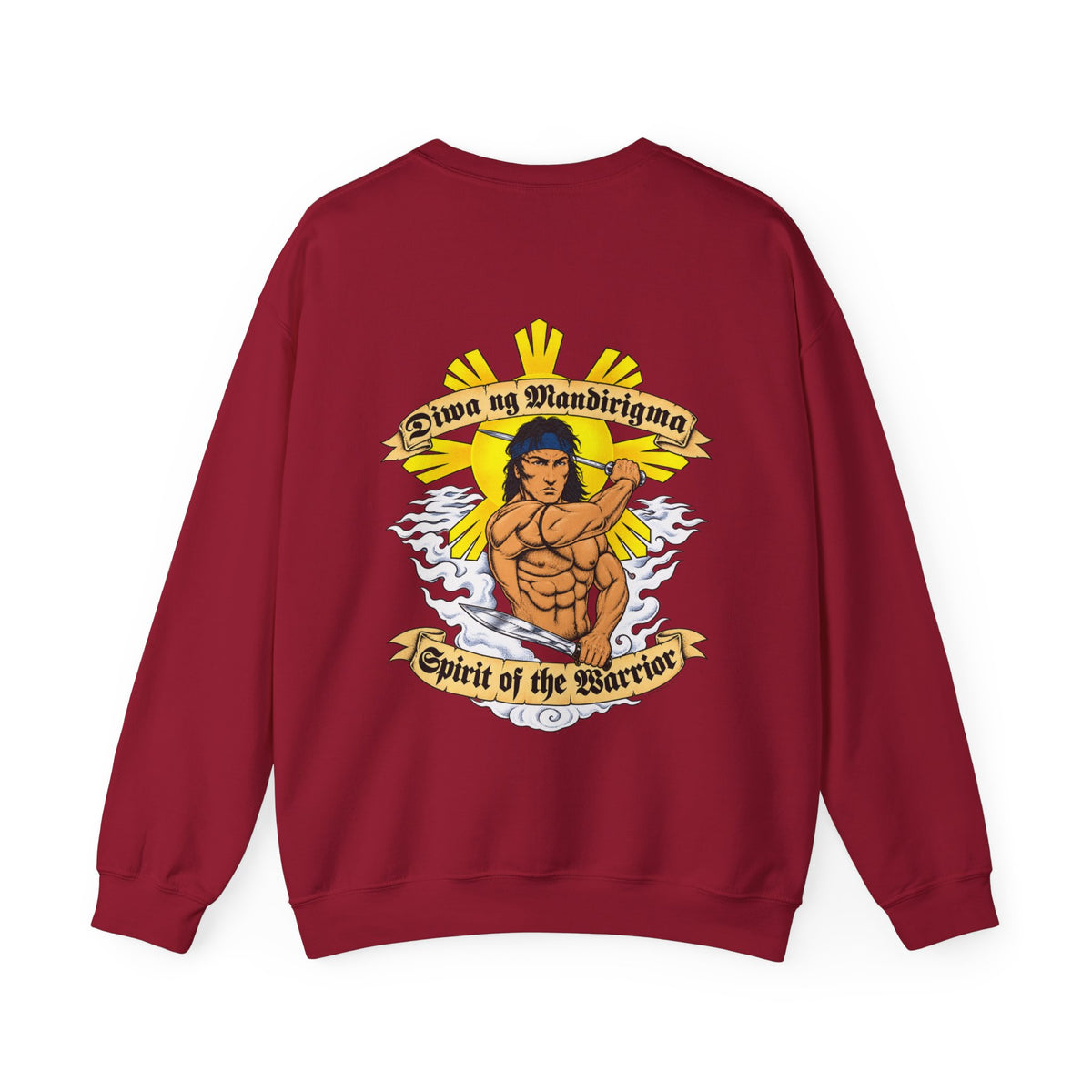 Filipino Strength Spirit of the Warrior Diwa ng Mandirigma Unisex Heavy Blend™ Crewneck Sweatshirt