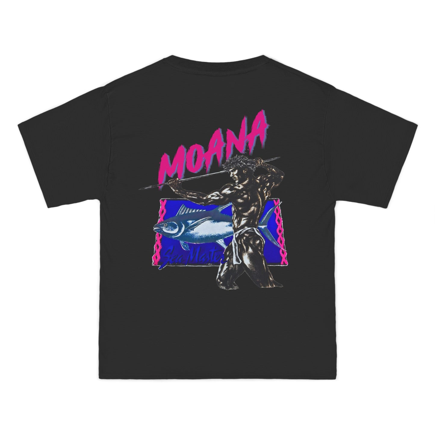 Hawaiian Strength Moana Sea Master Vintage Design 90s New Print Beefy-T®  Short-Sleeve T-Shirt