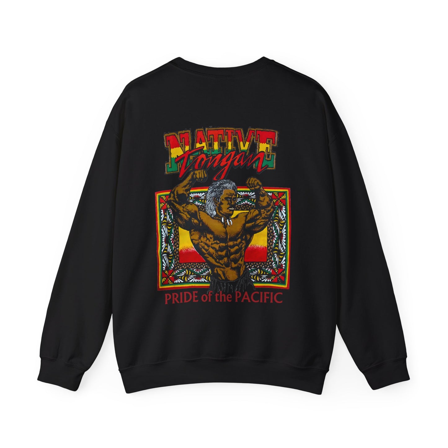 Local Strength Native Tongan Pride of the Pacific Vintage Designs 90s New Print Unisex Heavy Blend™ Crewneck Sweatshirt