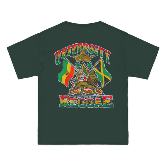 Jawaiian Strength University Reggae In Jah We Trust Vintage Design 90s New Print Beefy-T®  Short-Sleeve T-Shirt