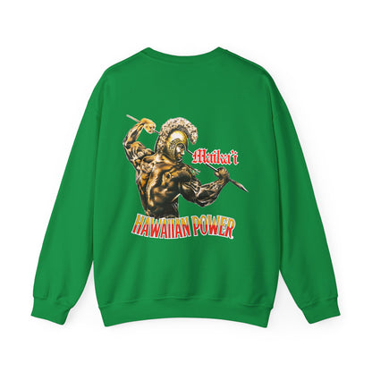Hawaiian Strength Maika'i Hawaiian Power Vintage Design 90s New Print Unisex Heavy Blend™ Crewneck Sweatshirt