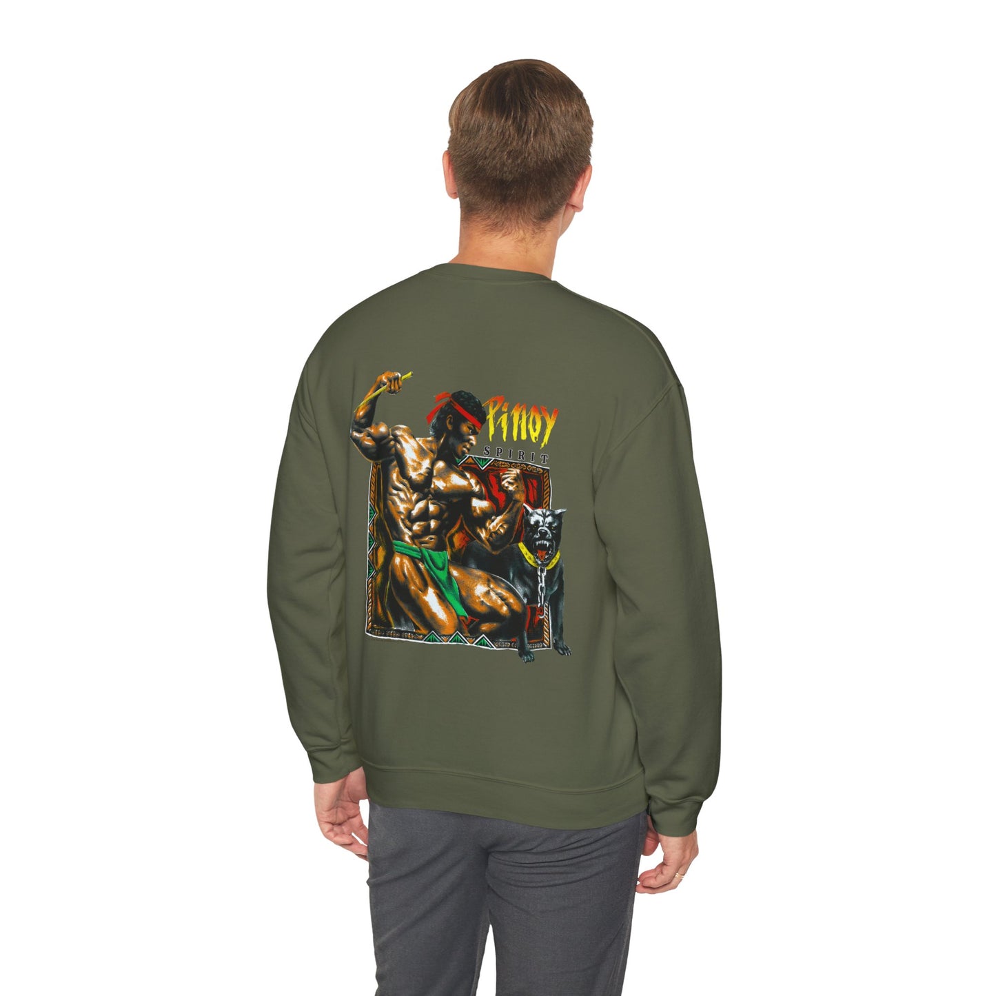 Filipino Strength Pinoy Vintage Design 90s New Print Unisex Heavy Blend™ Crewneck Sweatshirt