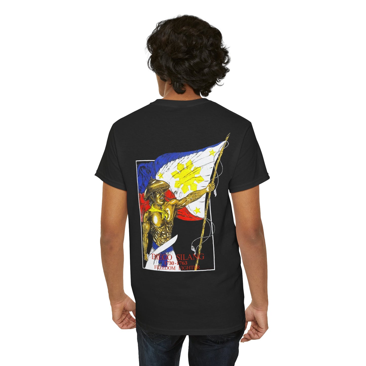 Filipino Strength Diego Silang Freedom Fighter Vintage Design 90s New Print Unisex Heavy Cotton Tee