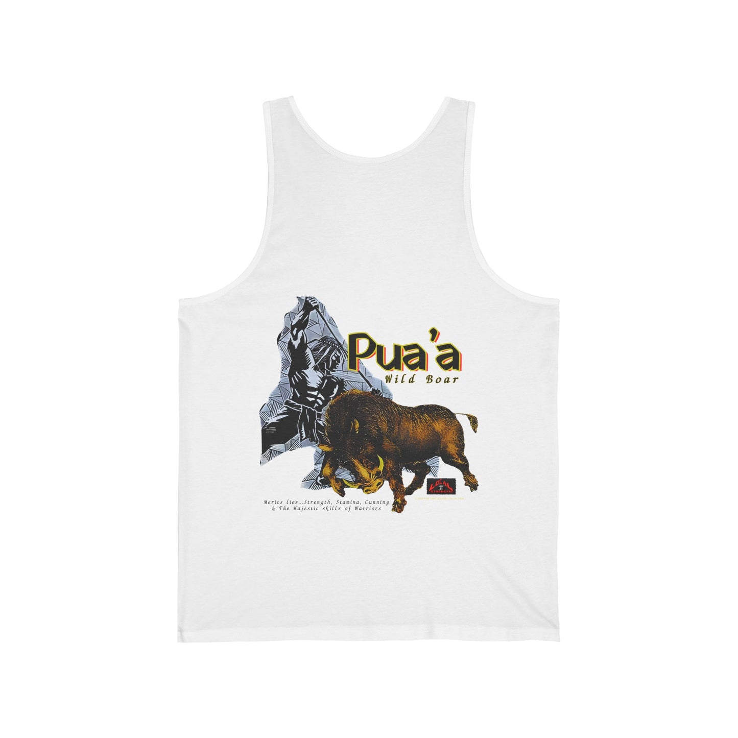 Local Strength Pua'a Wild Boar Vintage Design 90s New Print Unisex Jersey Tank