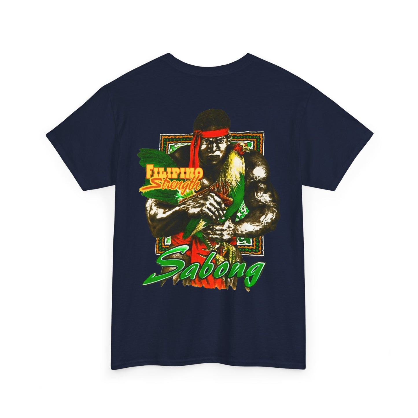 Filipino Strength Sabong Shirt Vintage Design 90s New Print T-shirt Unisex Heavy Cotton Tee