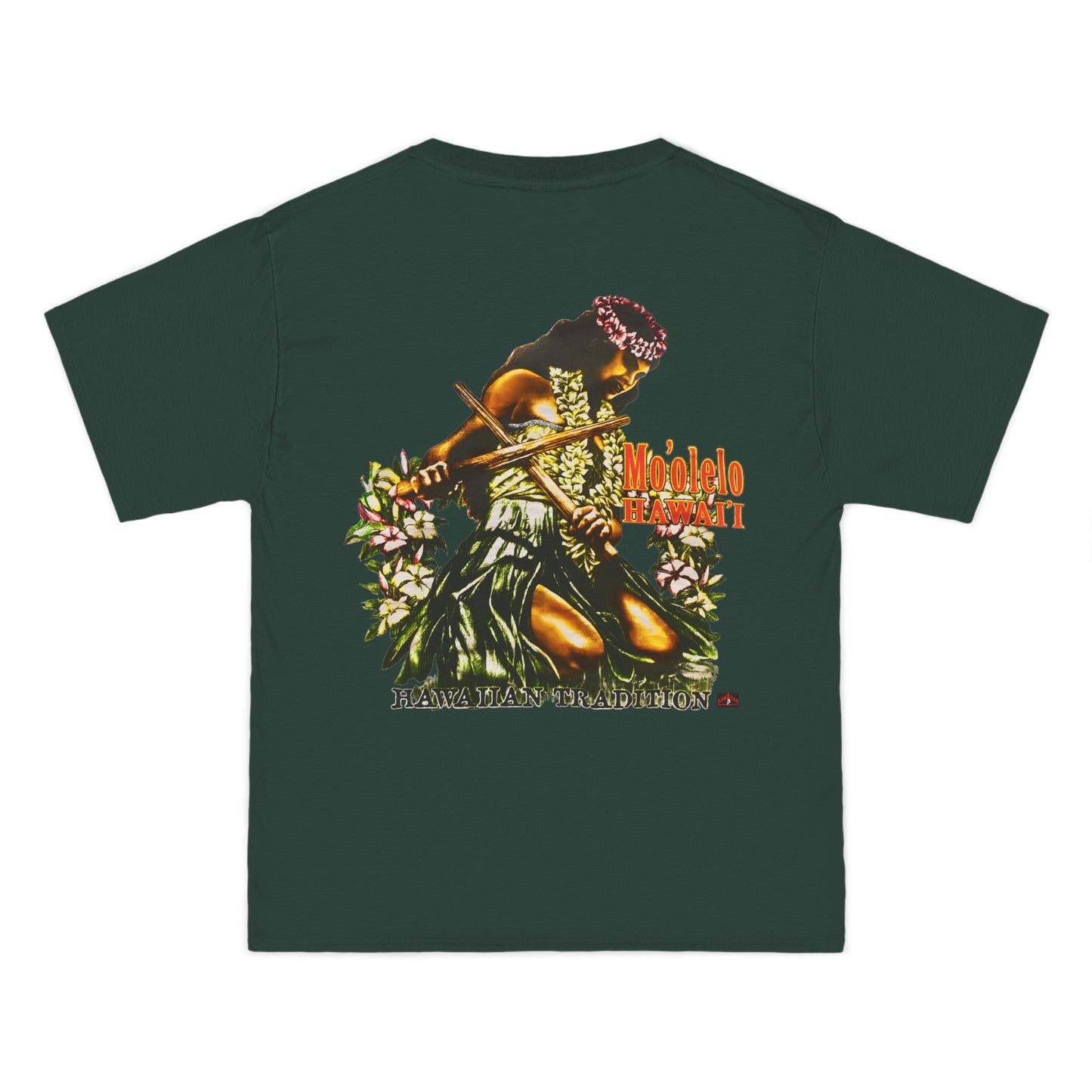 Hawaiian Strength Hawaiian Tradition Mo'olelo Hawai'i Vintage Design 90s New Print Beefy-T®  Short-Sleeve T-Shirt
